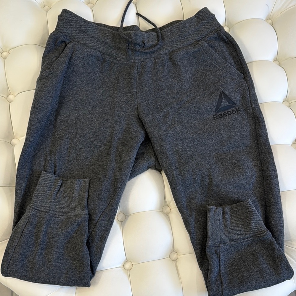 Reebok Woman Gray Jogger Pants Sz M